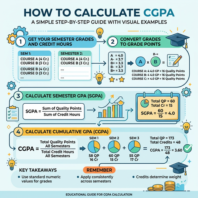 CGPA Formula infographic