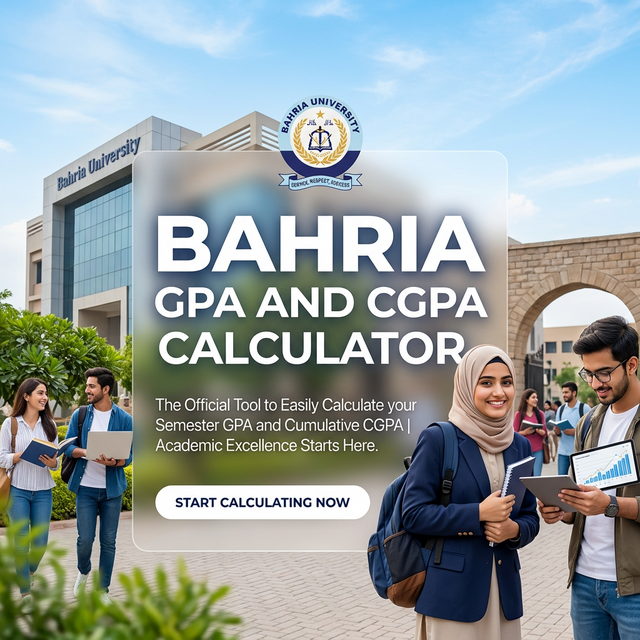 Bahria GPA and CGPA Calculator Hero Image