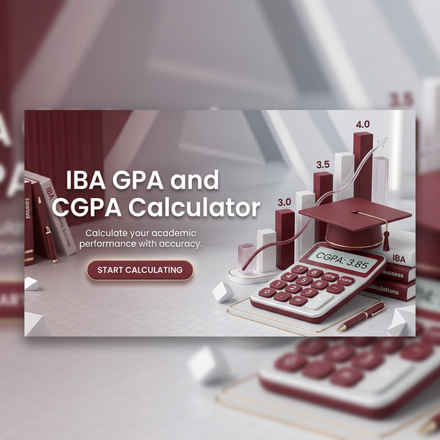 IBA Karachi GPA and CGPA Calculator Banner
