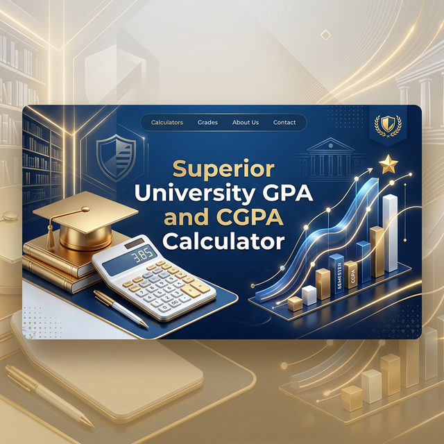 Superior University GPA and CGPA Calculator Banner